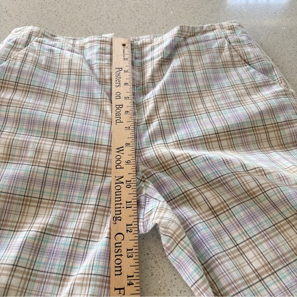 Talbots Crop Pants Stretch Multicolor Plaid Women's Size 8 Made in Hong Kong - Picture 7 of 13